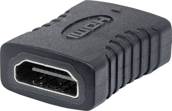 Produktbild: Manhattan 353465 HDMI Adapter [1x HDMI-Buchse - 1x HDMI-Buchse] Schwarz vergoldete Steckkontakte