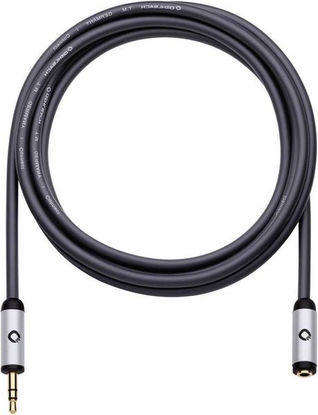 Produktbild: Klinke Audio Verl&auml;ngerungskabel [1x Klinkenstecker 3.5 mm - 1x Klinkenbuchse 3.5 mm] 5.00 m Schwarz vergoldete Steckkontakte Oehlbach i-Connect J-35