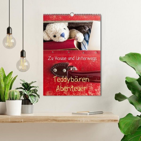 Produktbild: Teddyb&auml;ren Abenteuer - Zu Hause und Unterwegs (Wandkalender 2026 DIN A3 hoch), CALVENDO Monatskalender