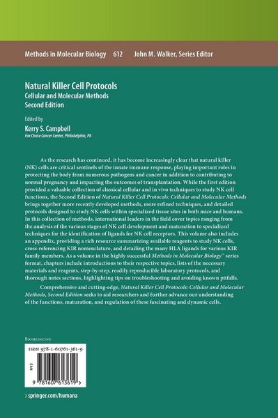 Produktbild: Natural Killer Cell Protocols