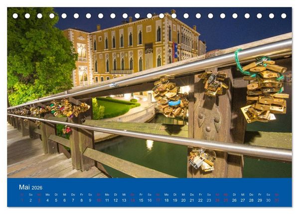 Produktbild: Mein lautloses Venedig (Tischkalender 2026 DIN A5 quer), CALVENDO Monatskalender