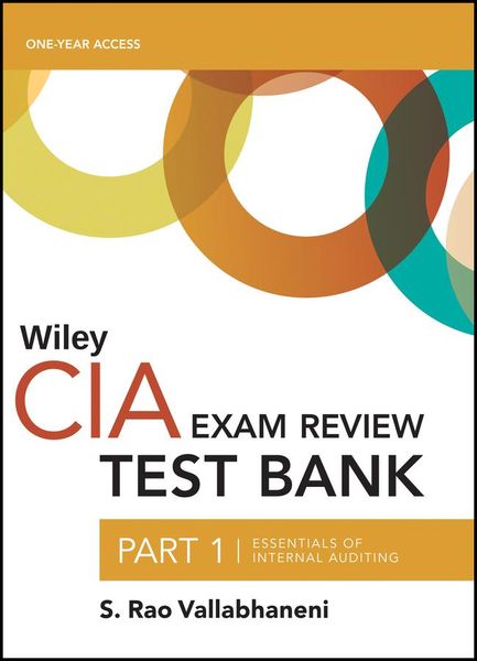 Produktbild: Vallabhaneni, S: Wiley CIA Test Bank 2019