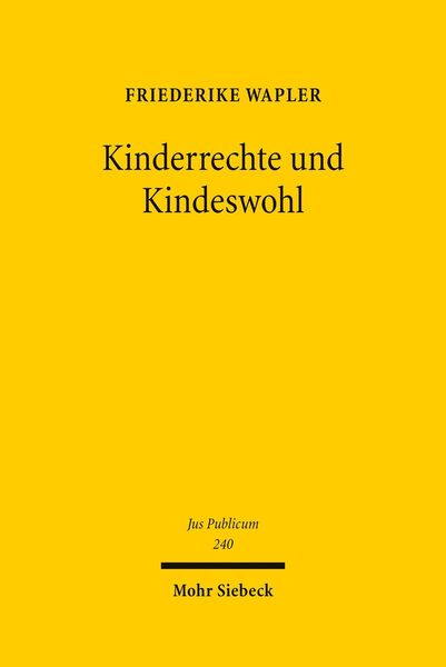 Produktbild: Kinderrechte und Kindeswohl