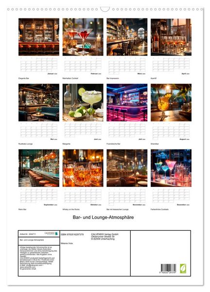 Produktbild: Bar- und Lounge-Atmosph&auml;re (Wandkalender 2026 DIN A2 hoch), CALVENDO Monatskalender