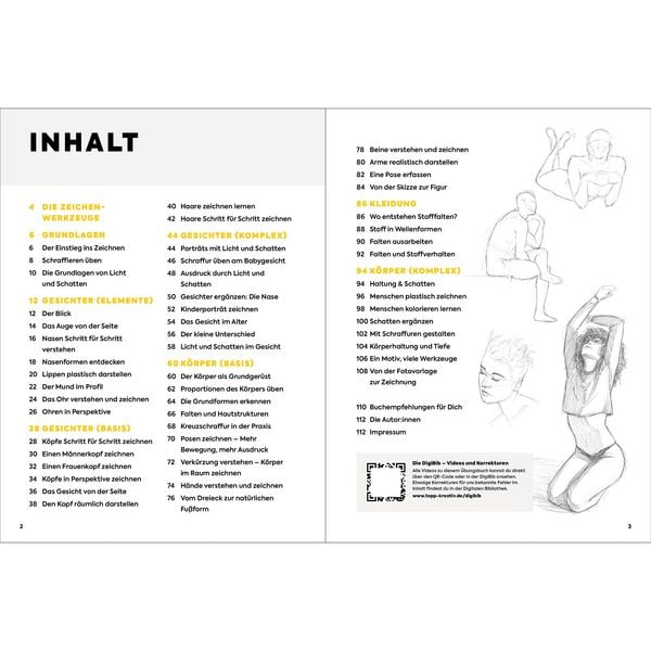Produktbild: Richtig Zeichnen lernen Menschen. &Uuml;bungsbuch