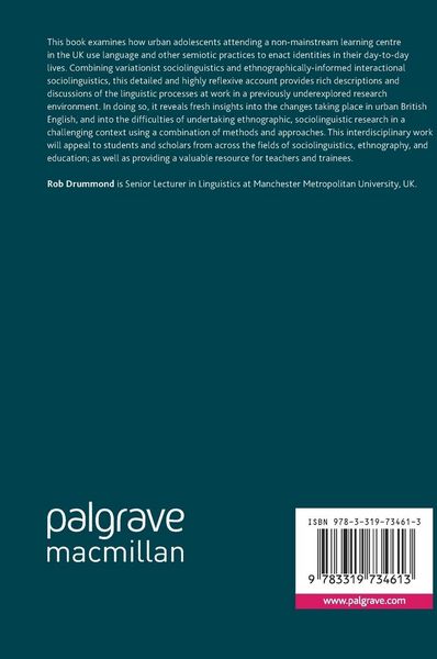 Produktbild: Researching Urban Youth Language and Identity