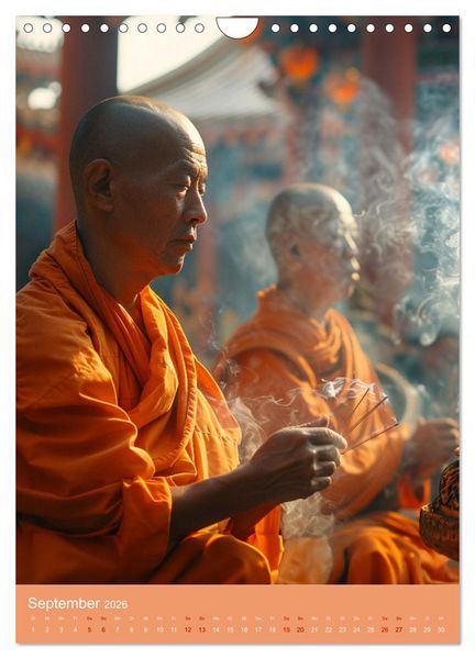 Produktbild: Meditative Stille (Wandkalender 2026 DIN A4 hoch), CALVENDO Monatskalender