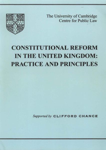 Produktbild: Constitutional Reform in the United Kingdom