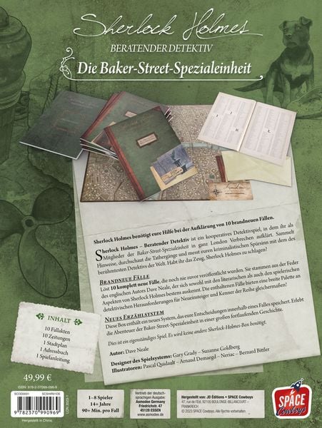 Produktbild: Sherlock Holmes Beratender Detektiv: Die Baker-Street-Spezialeinheit