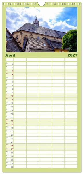 Produktbild: Familienplaner 2027 - Ein Blick auf Alsfeld mit 5 Spalten (Wandkalender, 21 x 45 cm) CALVENDO