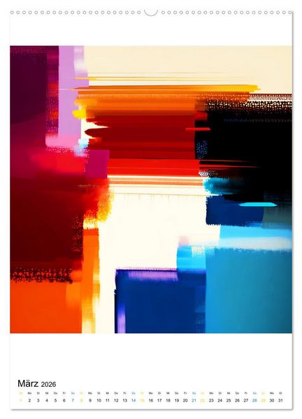 Produktbild: Modern ART Farbkompositionen (Wandkalender 2026 DIN A2 hoch), CALVENDO Monatskalender