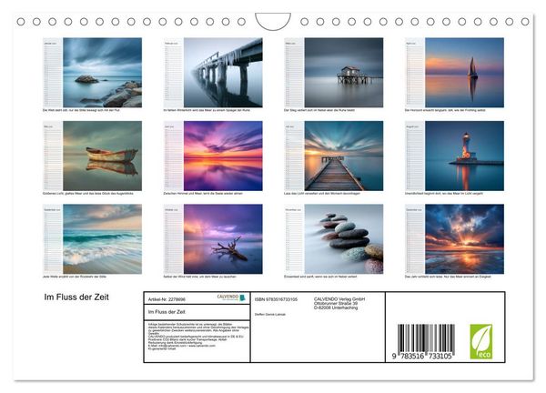 Produktbild: Im Fluss der Zeit (Wandkalender 2026 DIN A4 quer), CALVENDO Monatskalender