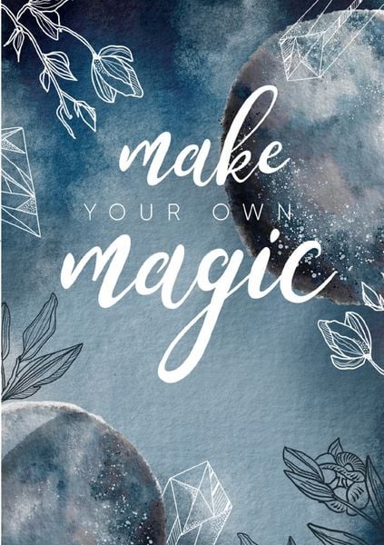 Produktbild: Moon Collection / Notizbuch, Bullet Journal, Journal, Planer, Tagebuch "Make your own Magic"