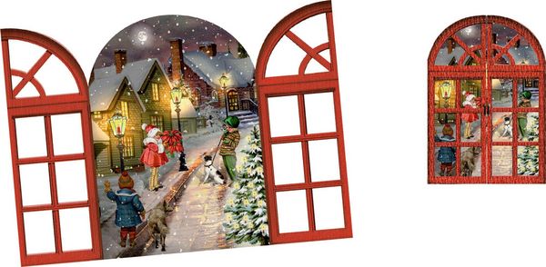 Produktbild: Mini-Adventskalender &ndash; Nostalgische Adventsfenster