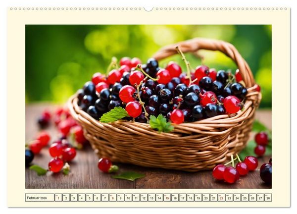 Produktbild: Gesundes frisches Obst (hochwertiger Premium Wandkalender 2026 DIN A2 quer), Kunstdruck in Hochglanz