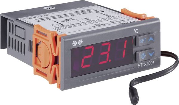 Produktbild: VOLTCRAFT ETC-200+ Temperaturregler NTC -40 bis +120 &deg;C Relais 10 A (L x B x H) 88 x 75 x 34.5 mm