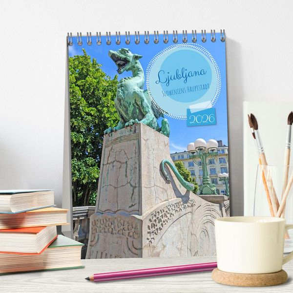Produktbild: Ljubljana Sloweniens Hauptstadt (Tischkalender 2026 DIN A5 hoch), CALVENDO Monatskalender