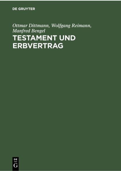 Produktbild: Testament und Erbvertrag