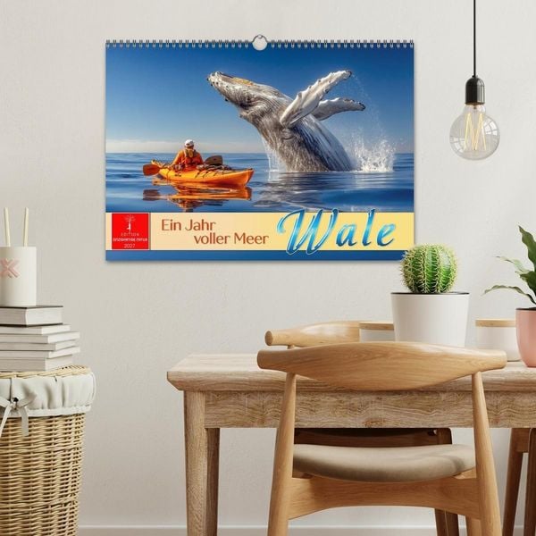 Produktbild: Wale - ein Jahr voller Meer (Wandkalender 2027 DIN A3 quer), CALVENDO Monatskalender