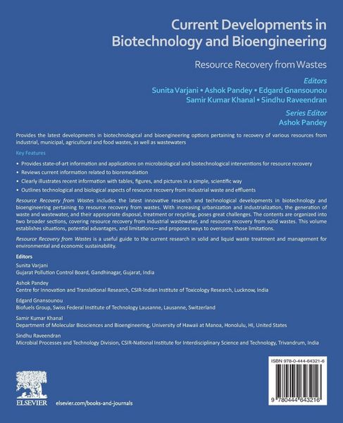 Produktbild: Current Developments in Biotechnology and Bioengineering