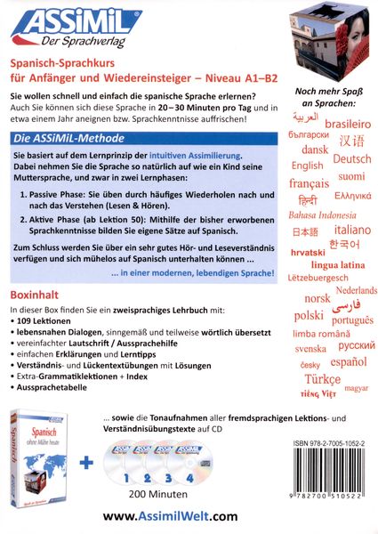 Produktbild: ASSiMiL Spanisch ohne M&uuml;he heute - Audio-Sprachkurs - Niveau A1-B2