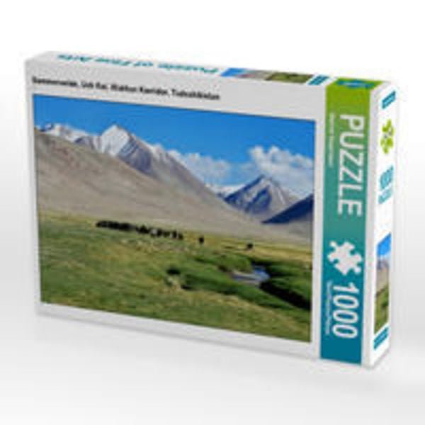 CALVENDO Puzzle Sommerweide, Uch Kol, Wakhan Korridor, Tadschikistan 1000 Teile Lege-Größe 64 x 48 cm Foto-Puzzle Bild von Manfred Bergermann
