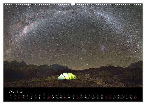 Produktbild: Faszination Milchstra&szlig;e - eine Reise zu den Nachtlandschaften unserer Erde (Wandkalender 2026 DIN A2 quer), CALVENDO Monatskalender