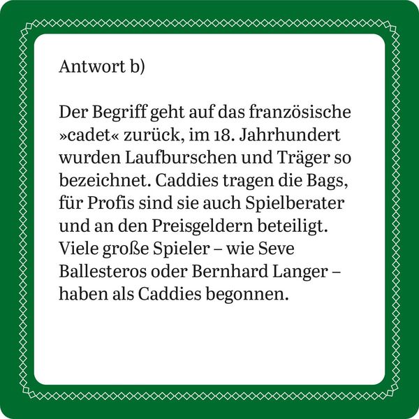 Produktbild: Das Golf-Quiz (Neuauflage)