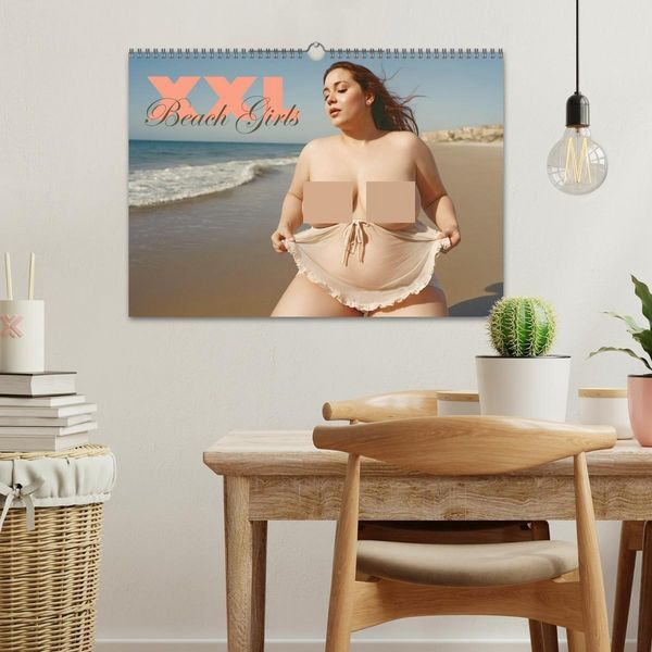 Produktbild: XXL Beach Girls Kalender - Kurvige Frauen am Strand (Wandkalender 2026 DIN A3 quer), CALVENDO Monatskalender