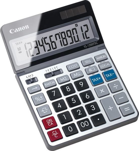 Produktbild: Canon Tischrechner anzeigend TS-1200 TSC Tischrechner (B x H x T) 179 x 18 x 127mm