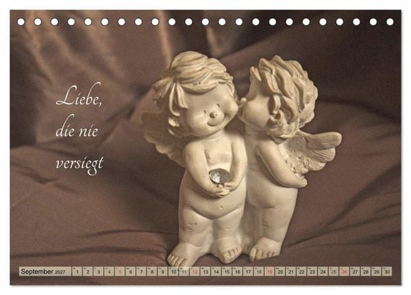 Produktbild: Engel - Die Worte der Liebe (Tischkalender 2027 DIN A5 quer), CALVENDO Monatskalender