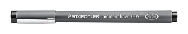 Produktbild: STAEDTLER Fineliner Lumocolor pigment liner 308 schwarz, 0,05 mm