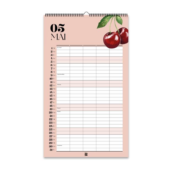 Design Familienkalender 2024 "Fresh Fruits"