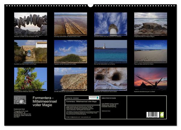 Produktbild: Formentera - Mittelmeerinsel voller Magie (Wandkalender 2026 DIN A2 quer), CALVENDO Monatskalender