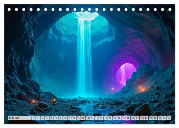 Produktbild: Fabelhafte Orte &ndash; Landschaften aus M&auml;rchen und Sagen (Tischkalender 2026 DIN A5 quer), CALVENDO Monatskalender