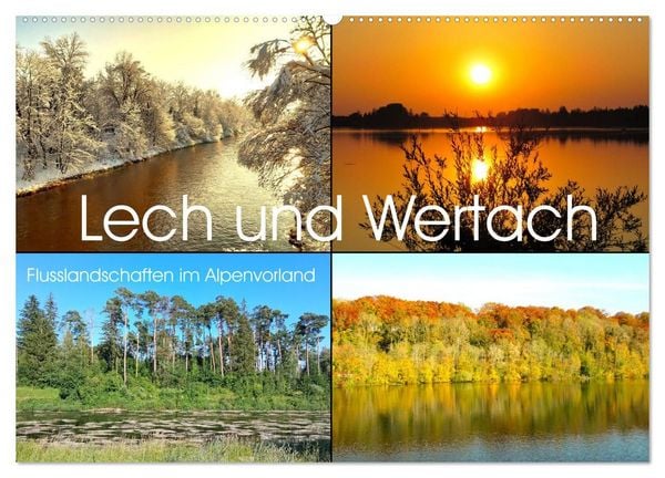 Produktbild: Lech und Wertach - Flusslandschaften im Alpenvorland (Wandkalender 2027 DIN A2 quer), CALVENDO Monatskalender