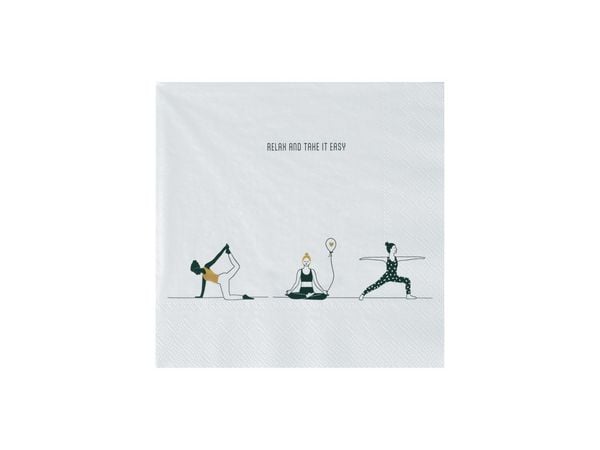 Produktbild: R&auml;der Serviette "Relax and take it Easy"