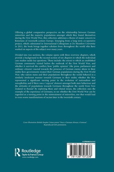 Produktbild: Germans as Minorities during the First World War