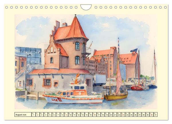 Produktbild: Entlang der deutschen Ostseek&uuml;ste (Wandkalender 2026 DIN A4 quer), CALVENDO Monatskalender