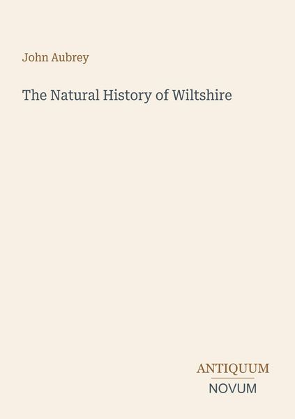 Produktbild: The Natural History of Wiltshire
