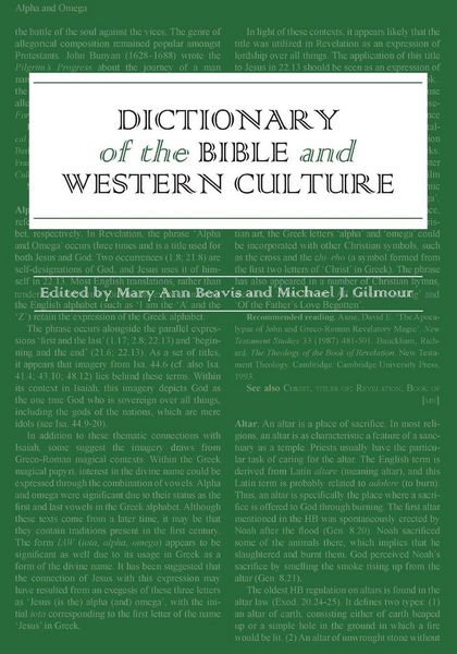 Produktbild: Dictionary of the Bible and Western Culture