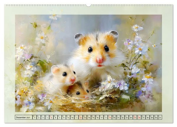 Produktbild: Hamster. Niedliche Nager im Garten (Wandkalender 2027 DIN A2 quer), CALVENDO Monatskalender