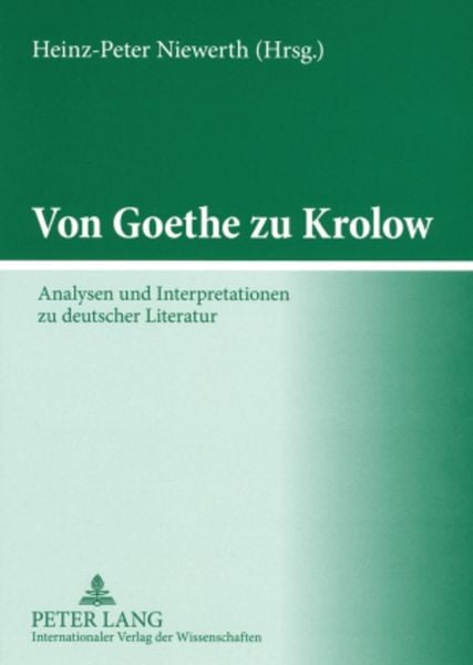 Produktbild: Von Goethe zu Krolow