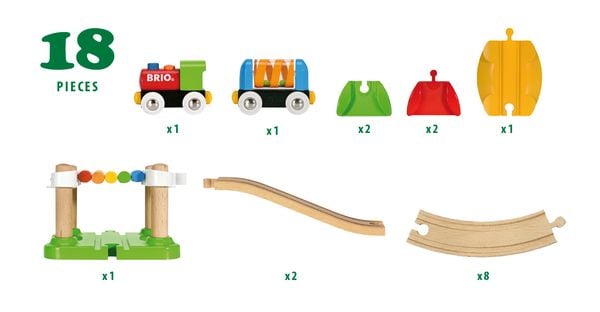 Produktbild: BRIO Mein Erstes Brio Bahn Spiel Set, Zubehör