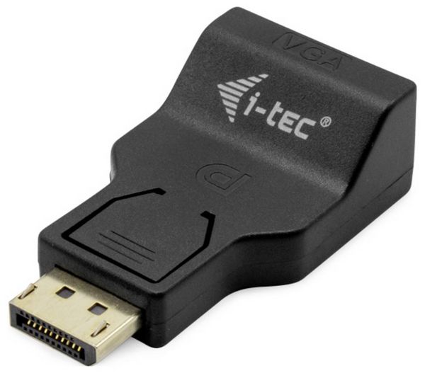 Produktbild: I-tec DP2VGAADA Adapter [1x DisplayPort Stecker - 1x VGA-Buchse]