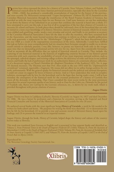 Produktbild: History of Carniola Volume I