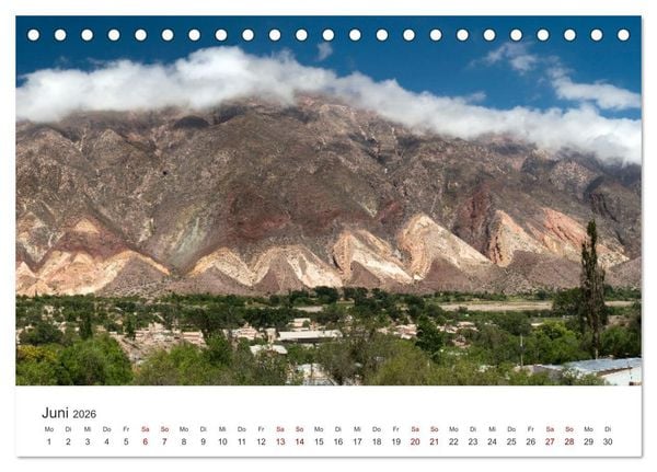 Produktbild: Die Farben der Anden - Argentinien und Chile (Tischkalender 2026 DIN A5 quer), CALVENDO Monatskalender