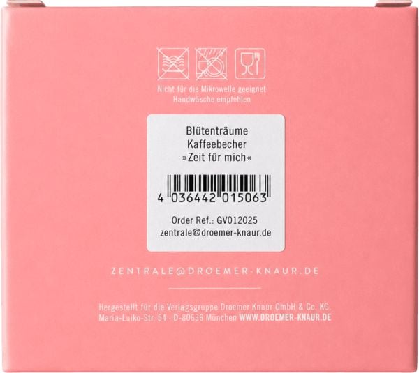 Produktbild: Bl&uuml;tentr&auml;ume Kaffeebecher "Zeit f&uuml;r mich", 350 ml