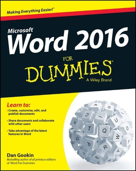 Produktbild: Word 2016 for Dummies