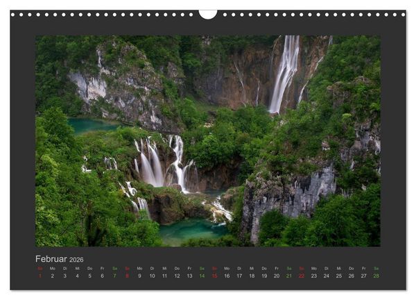 Produktbild: FALLENDE WASSER (Wandkalender 2026 DIN A3 quer), CALVENDO Monatskalender